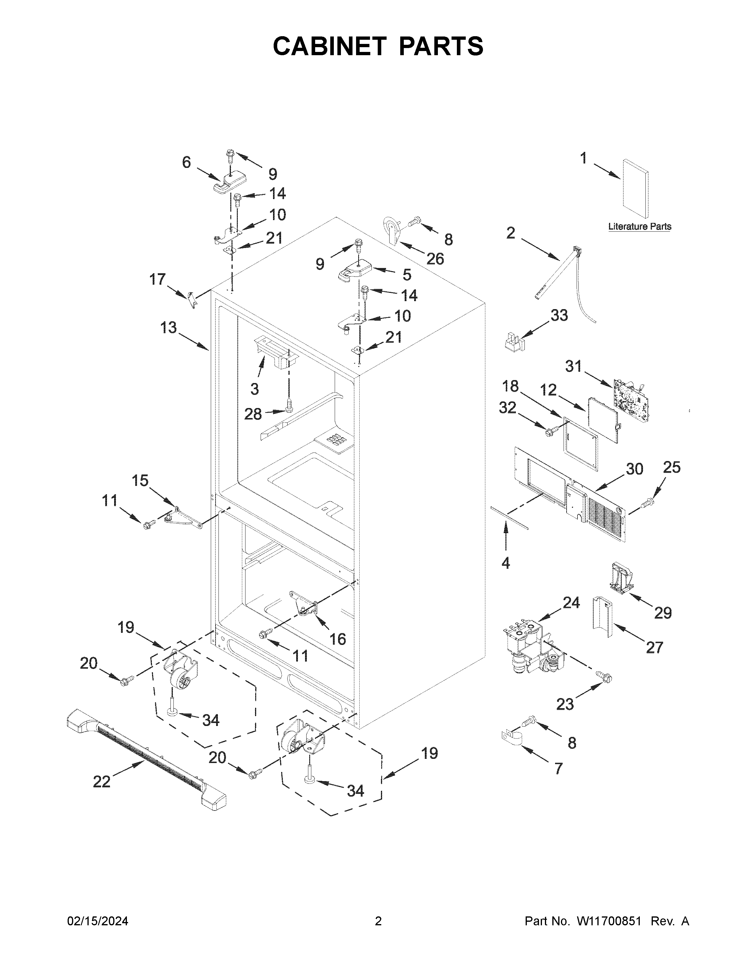 CABINET PARTS