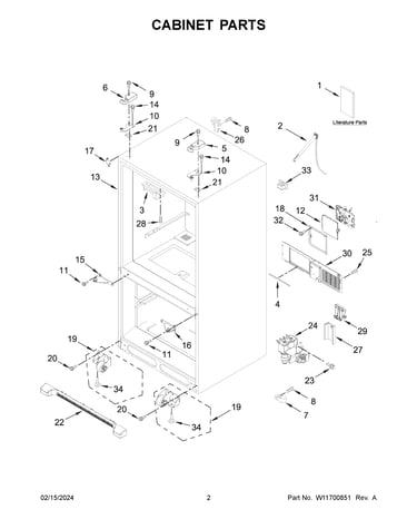 Cabinet parts