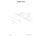 Whirlpool WEE745H0LZ4 drawer parts diagram