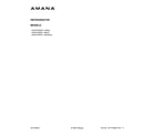 Amana ASI2575GRB11 cover sheet diagram