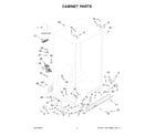Amana ASI2575GRW11 cabinet parts diagram