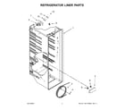 Amana ASI2575GRW11 refrigerator liner parts diagram