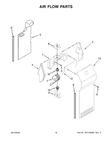 Air flow parts