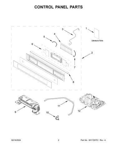 Control panel parts