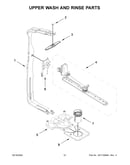 Upper wash and rinse parts