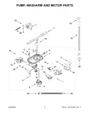 Pump, washarm and motor parts