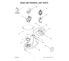 KitchenAid 5KSM180LEALB5 base and pedestal unit parts diagram