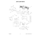 KitchenAid KMMF530PWH00 air flow parts diagram
