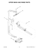 Upper wash and rinse parts