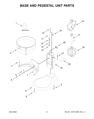 Base and pedestal unit parts