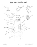 Base and pedestal unit