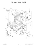 Tub and frame parts