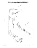 Upper wash and rinse parts
