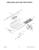Third level rack and track parts