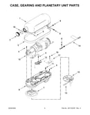 Case, gearing and planetary unit parts