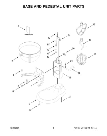 Base and pedestal unit parts