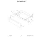 Whirlpool WFES3330RB0 drawer parts diagram