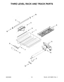 Third level rack and track parts