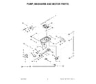 KitchenAid KDTM405PPS1 pump, washarm and motor parts diagram