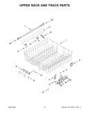 Upper rack and track parts