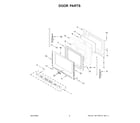 Whirlpool WFES3530RS0 door parts diagram