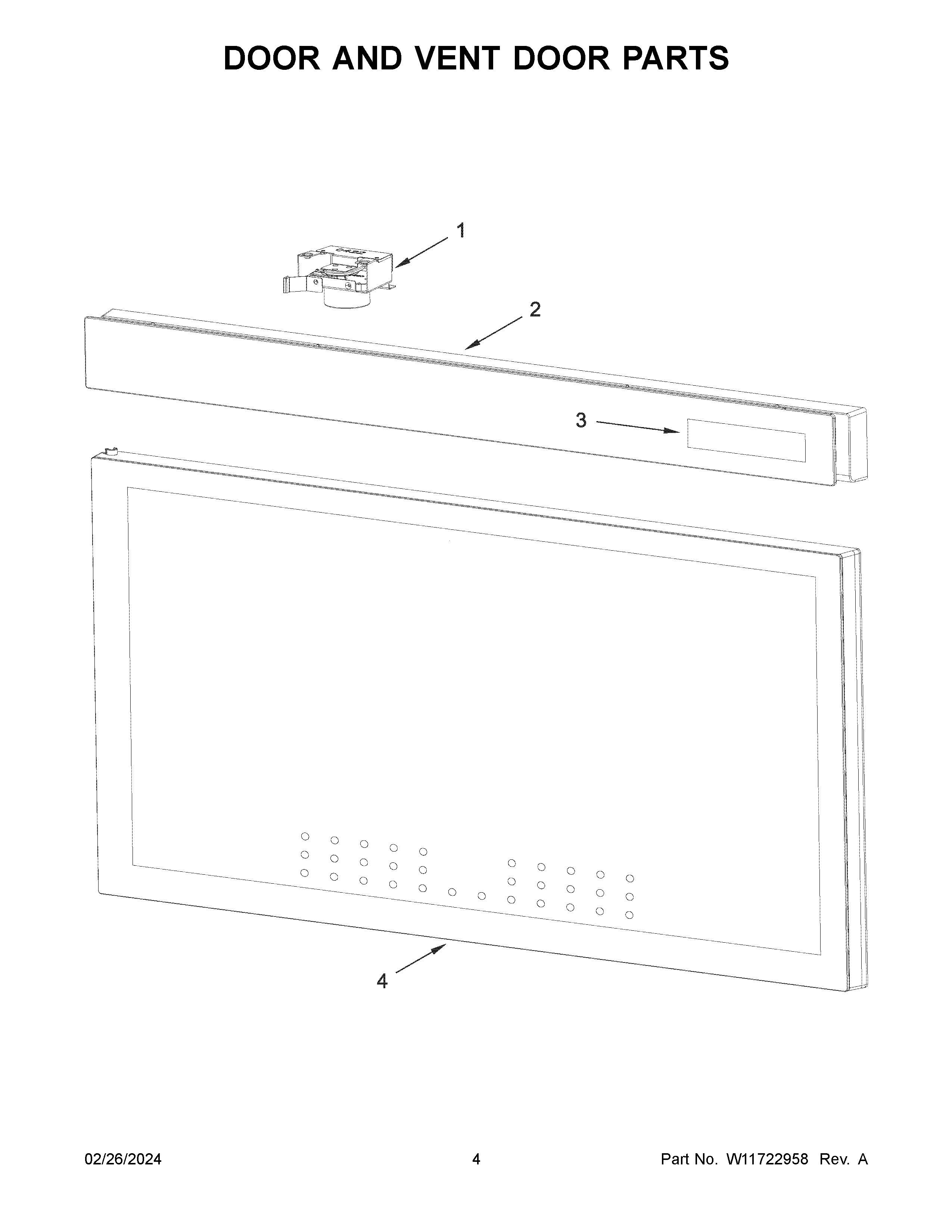 DOOR AND VENT DOOR PARTS