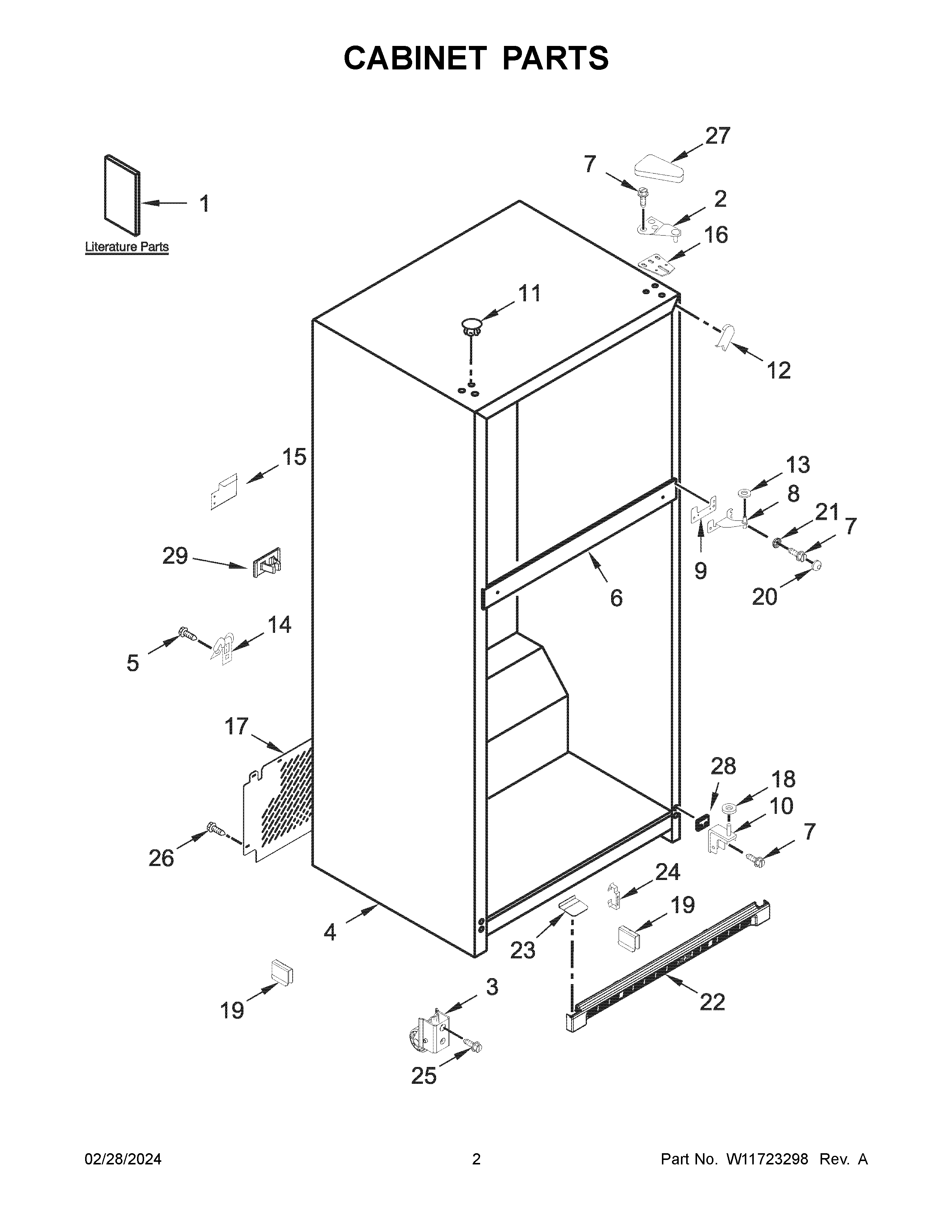 Cabinet parts