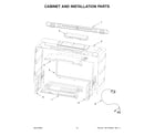 Maytag MMMF8030PZ00 cabinet and installation parts diagram