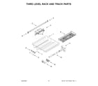 Maytag MDB8959SKB3 third level rack and track parts diagram