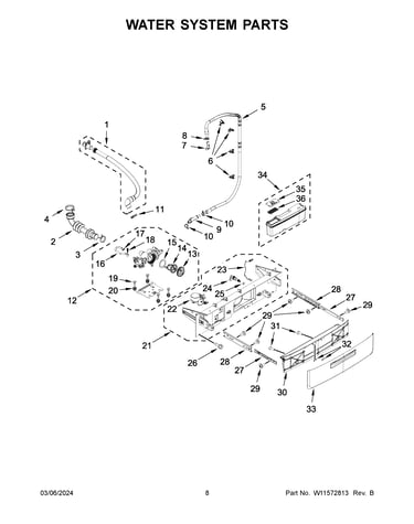 Water system parts