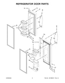 Refrigerator door parts