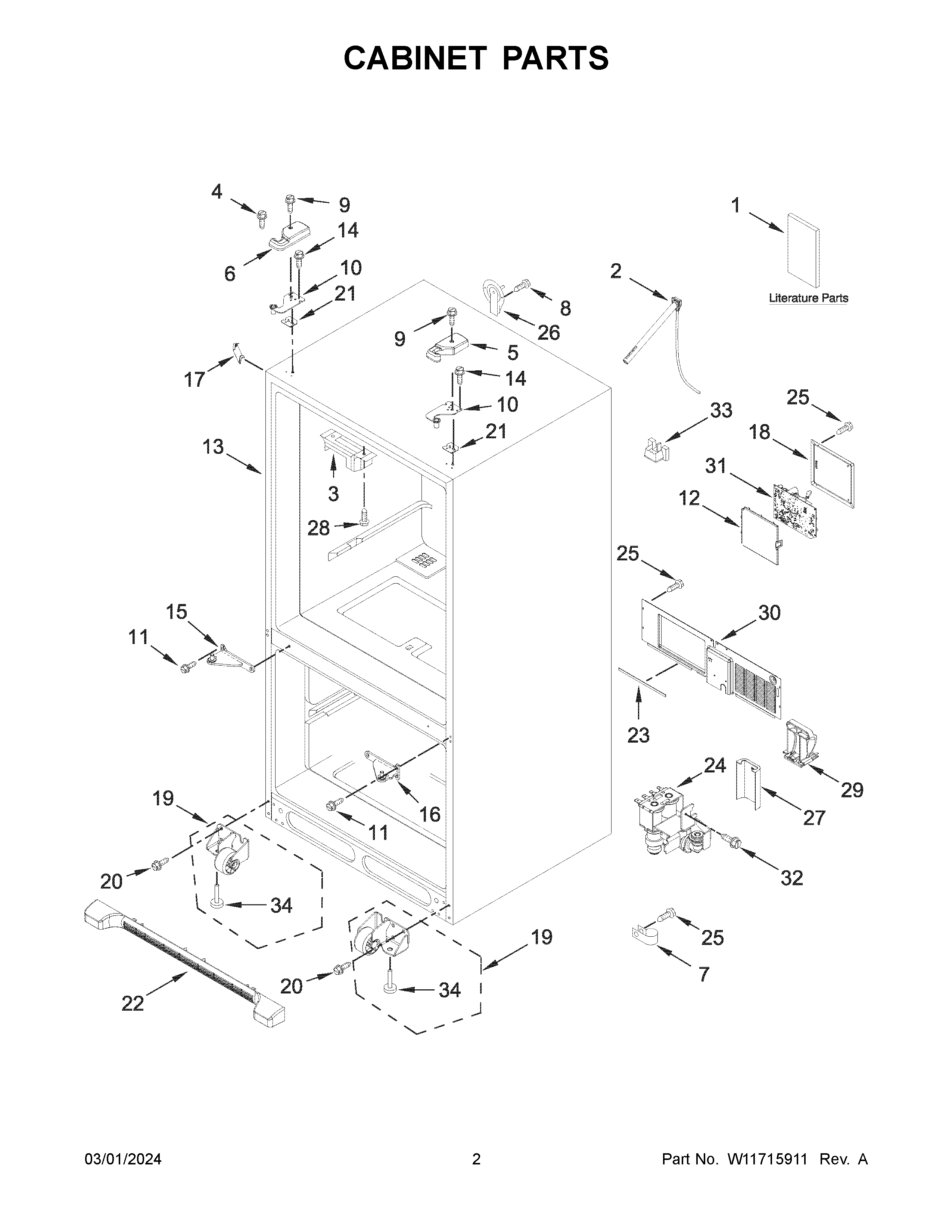 Cabinet parts