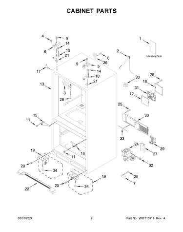 Cabinet parts