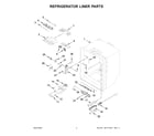 KitchenAid KRFF302EBS06 refrigerator liner parts diagram