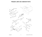 KitchenAid KRFF302EBS06 freezer liner and icemaker parts diagram