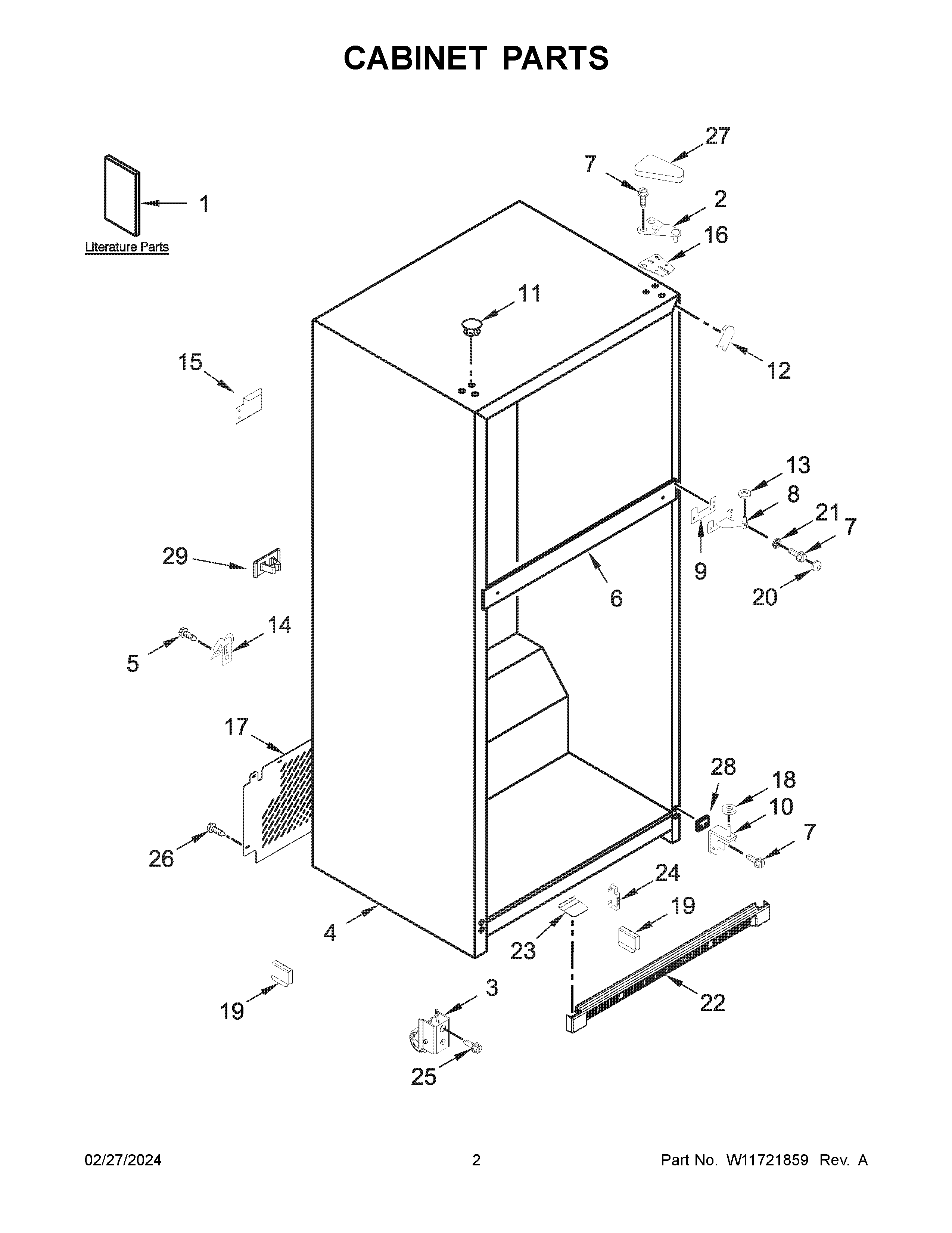 CABINET PARTS