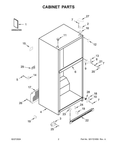 Cabinet parts