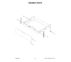 Whirlpool WFES3330RS0 drawer parts diagram