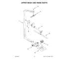 Whirlpool WDTA50SAKW3 upper wash and rinse parts diagram