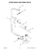 Upper wash and rinse parts