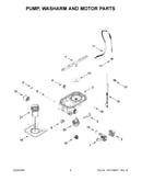 Pump, washarm and motor parts