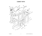 Whirlpool WGD560LHW4 cabinet parts diagram