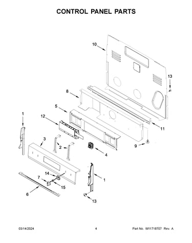 Control panel parts