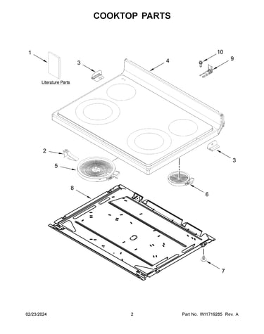 Cooktop parts