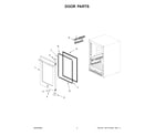 Jenn-Air JUBFR242HL02 door parts diagram