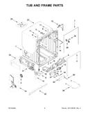 Tub and frame parts