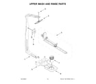 Jenn-Air JDPSS244PL1 upper wash and rinse parts diagram