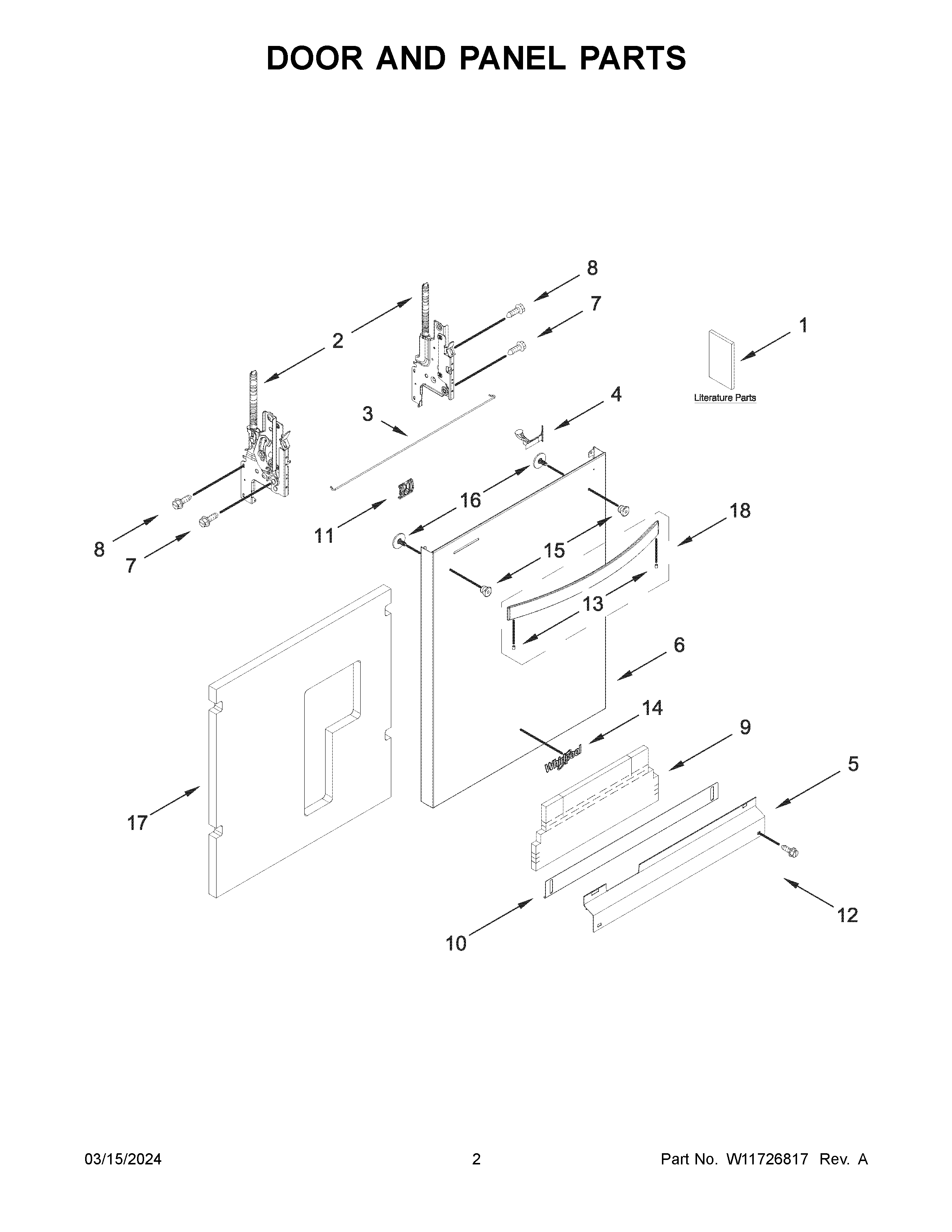Door and panel parts