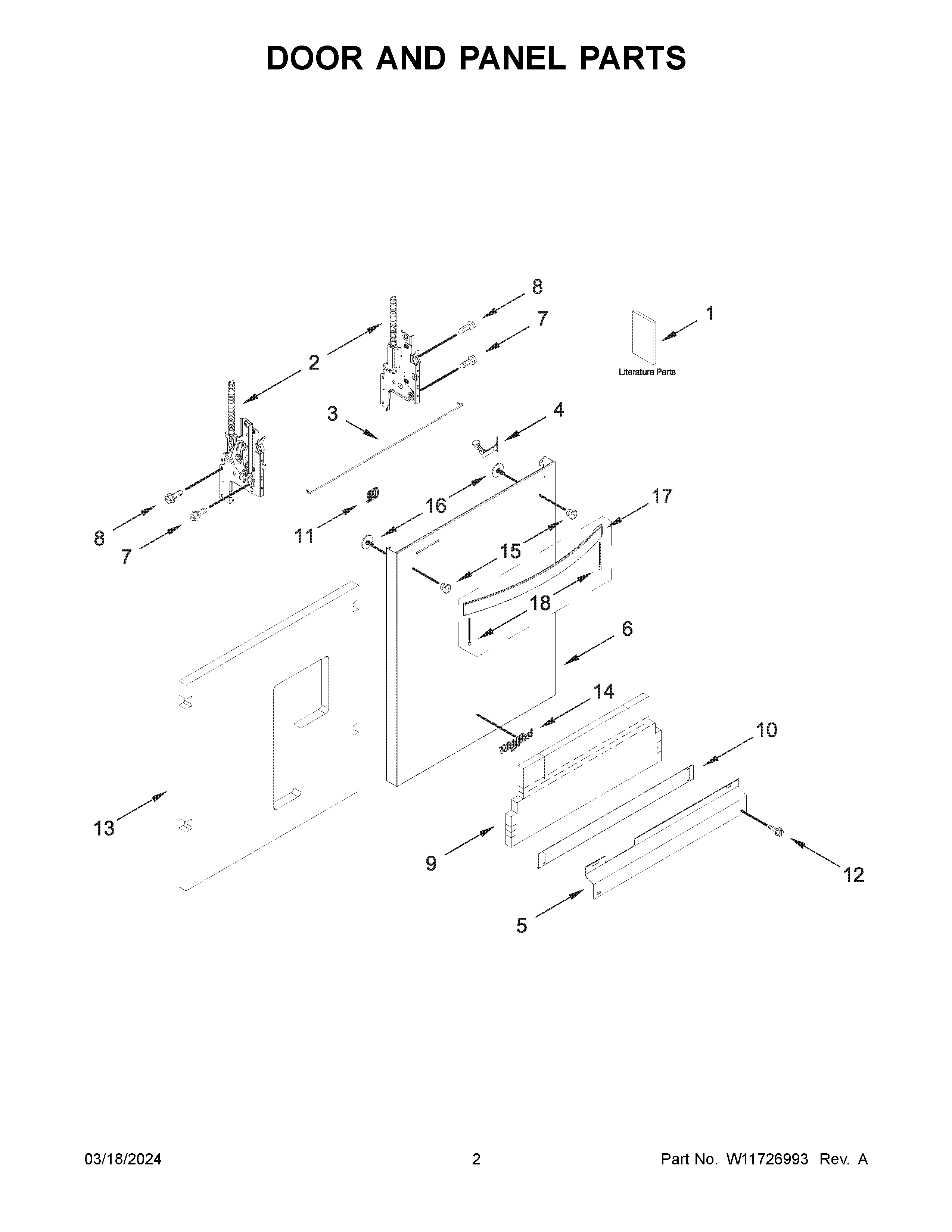 Door and panel parts