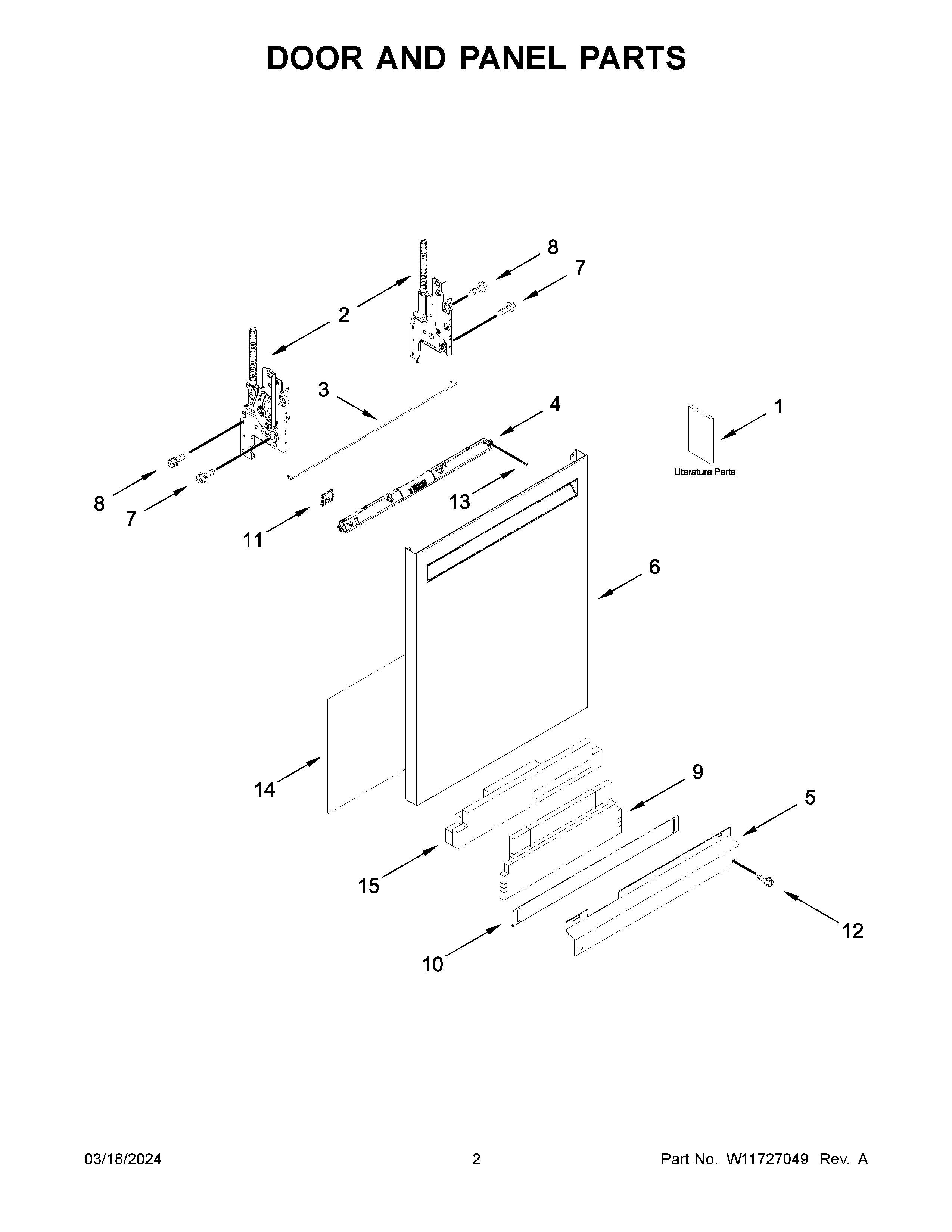 Door and panel parts
